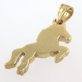 9ct gold Horse Pendant